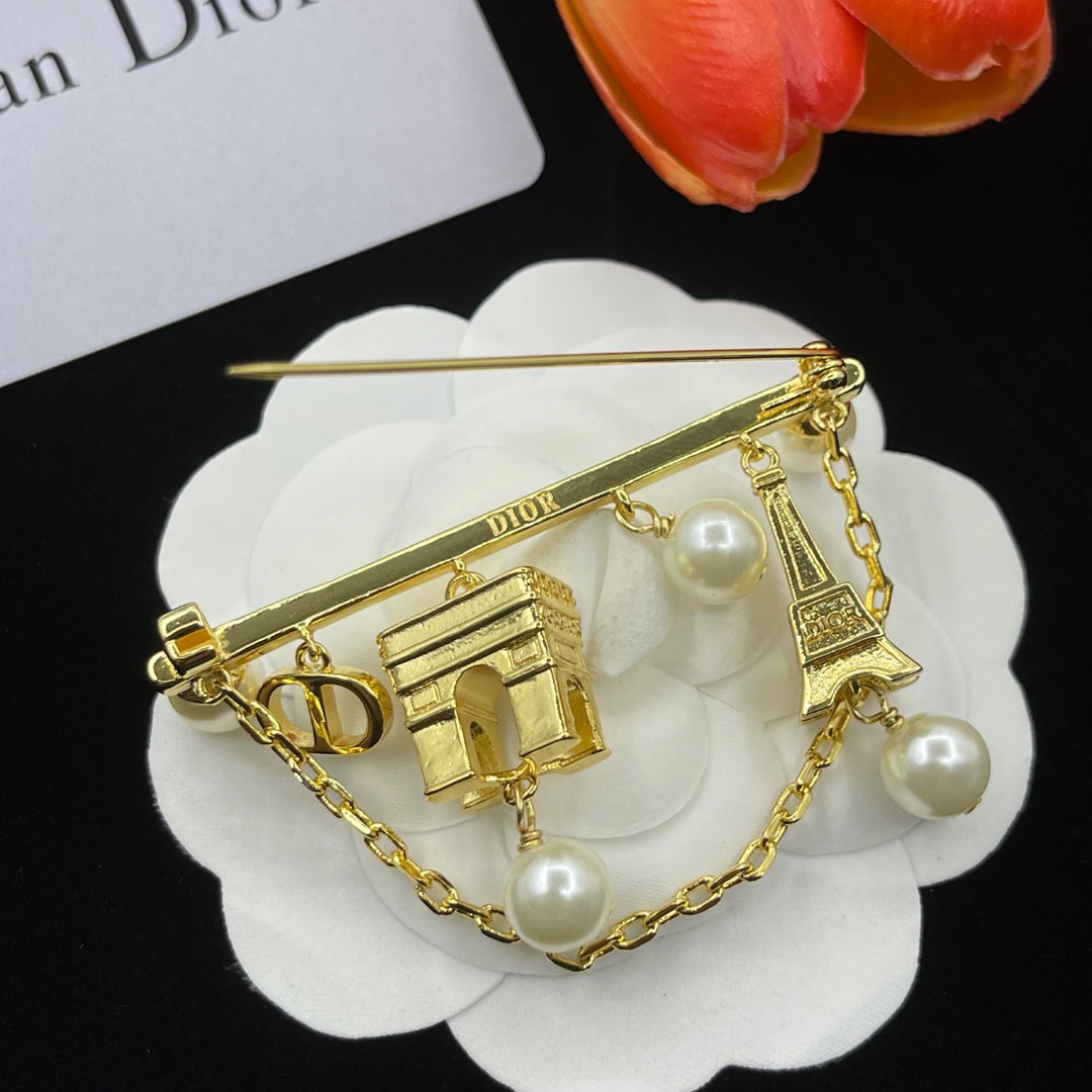Dior CD Brooch 182694