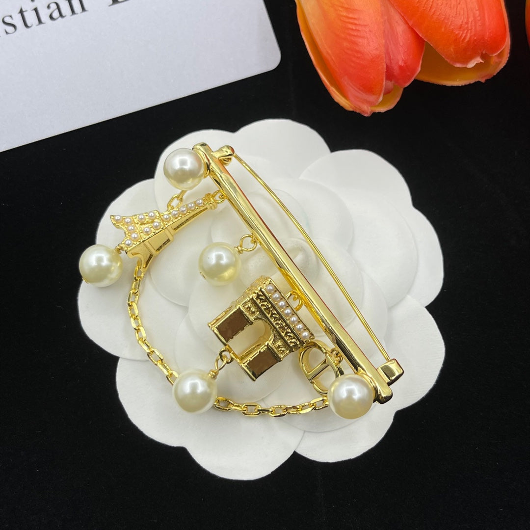 Dior CD Brooch 182694