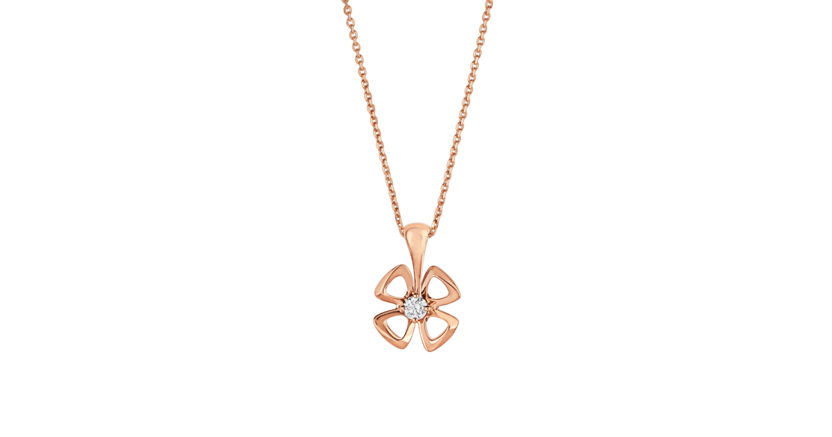 Bvlgari Fiorever Necklace Cubic Zirconia Center