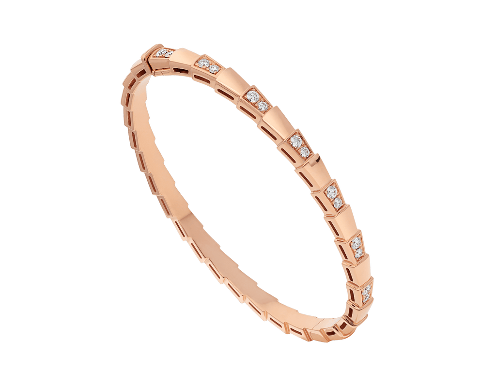 Bvlgari Serpenti Small Bracelet Pink Gold Cubic Zirconia