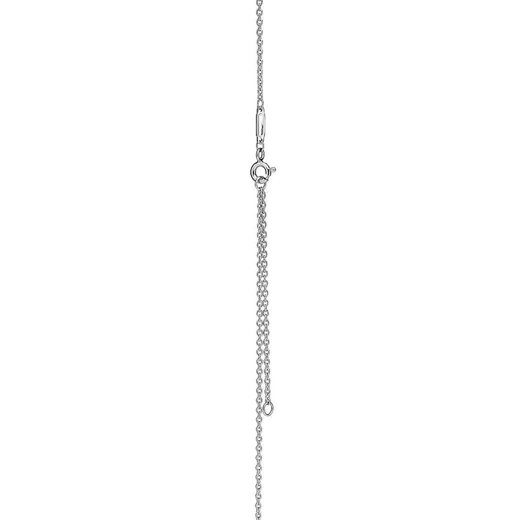 Tiffany Knot Pendant Silver Cubic Zirconia Necklace