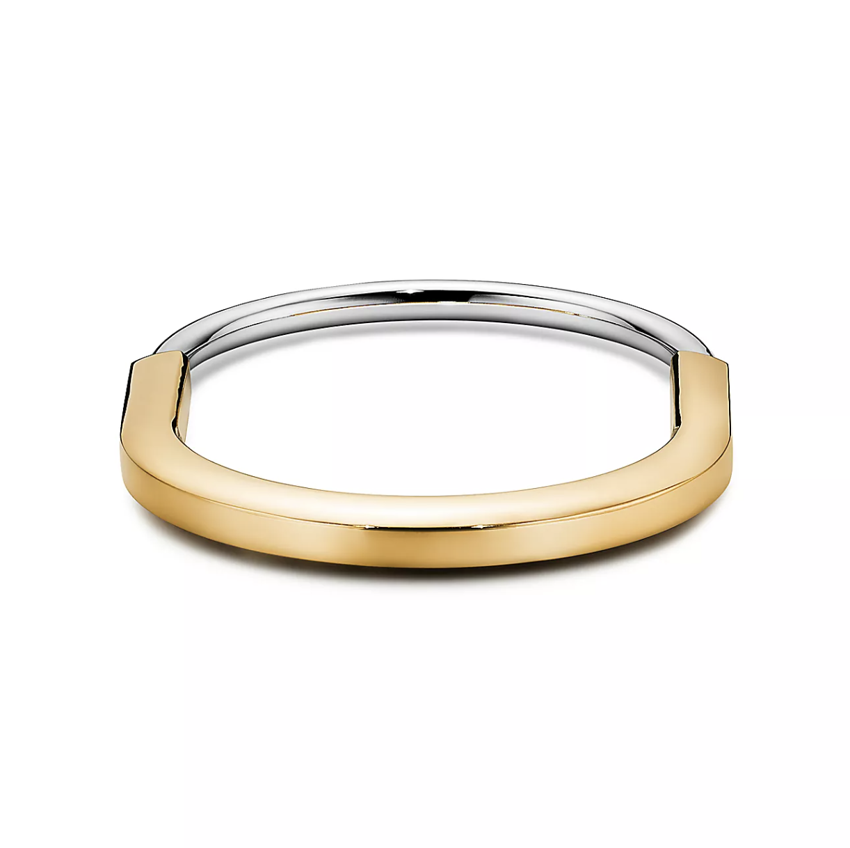 Tiffany Lock Bracelet Yellow and White Gold