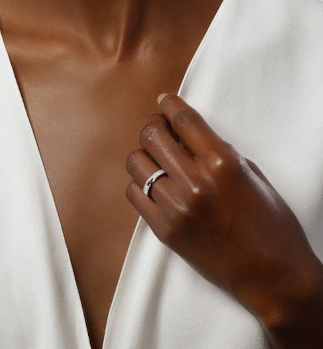 Chaumet Alliance Liens ÉVidence Paved Cubic Zirconia 4MM Ring