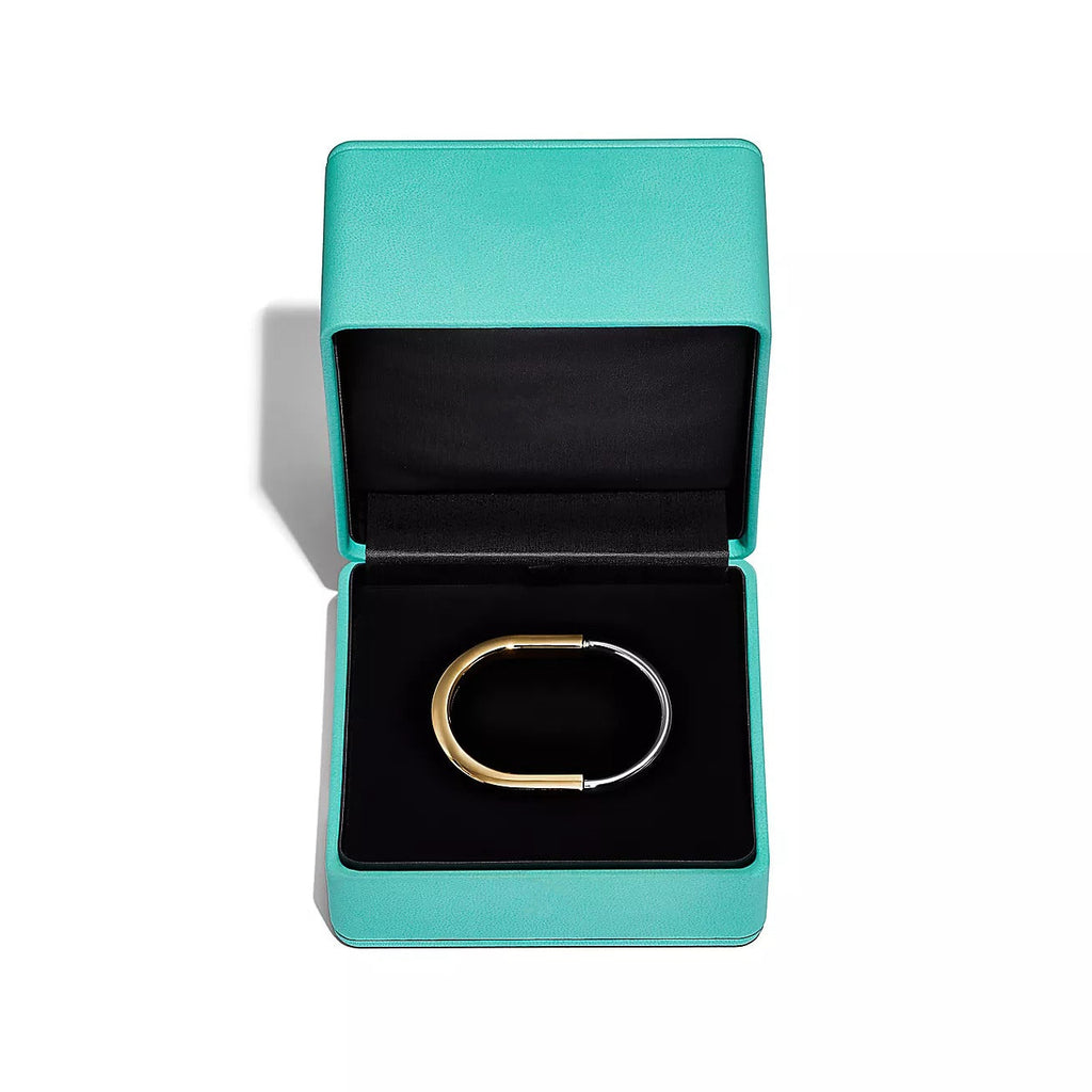 Tiffany Lock Bracelet Yellow and White Gold
