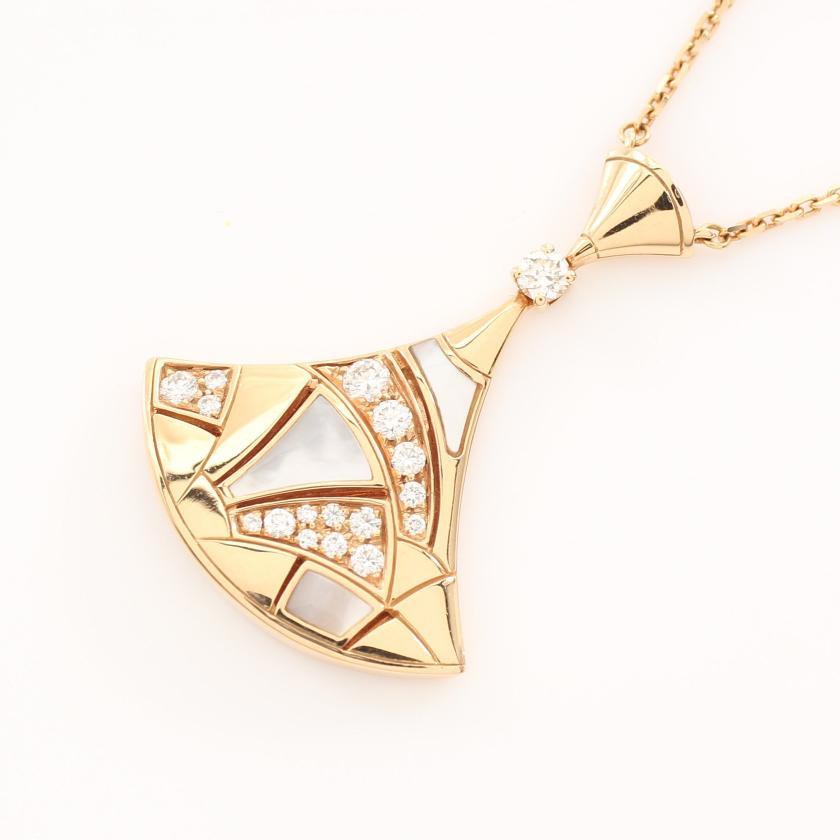 Bvlgari Dream MOP Cubic Zirconia Gold Necklace