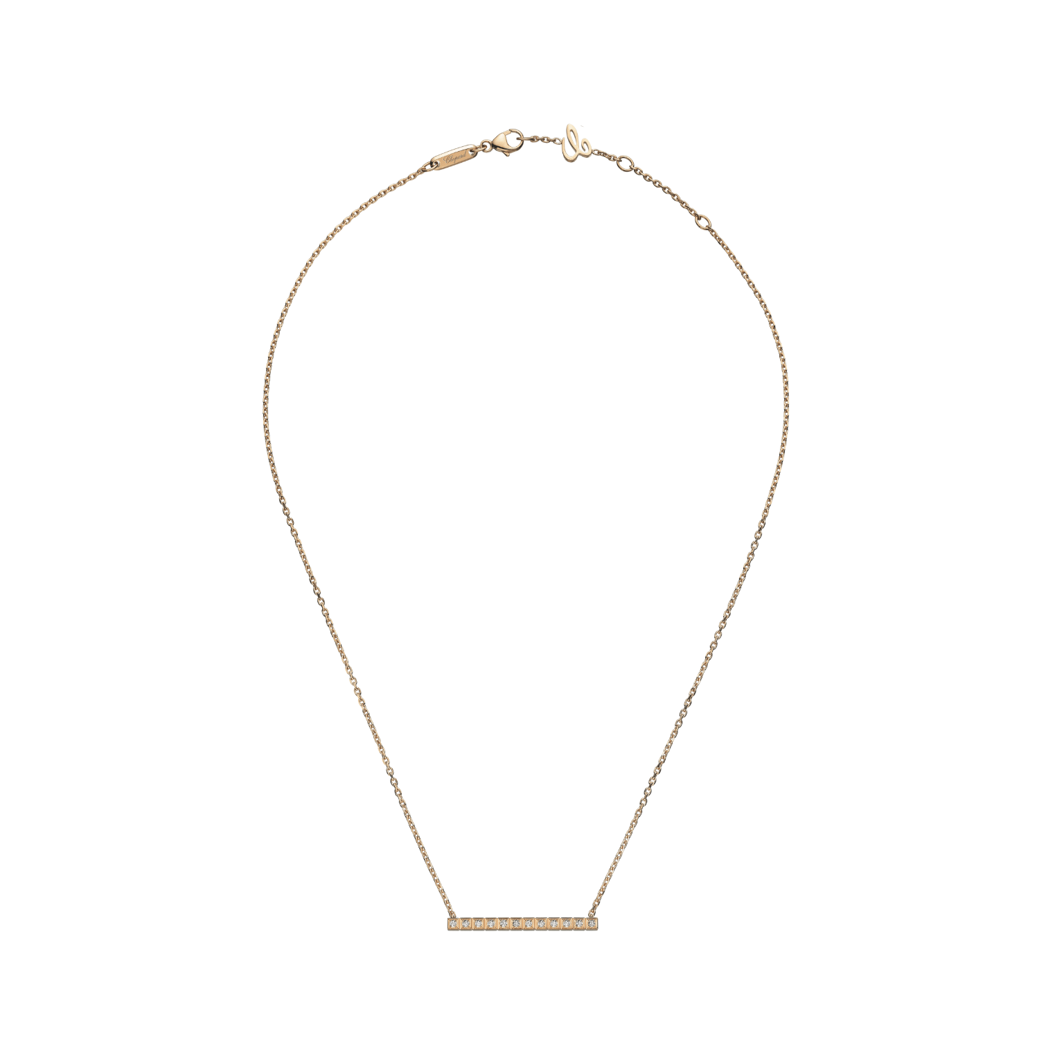 Chopard Ice Cube Full-Set Cubic Zirconia Necklace