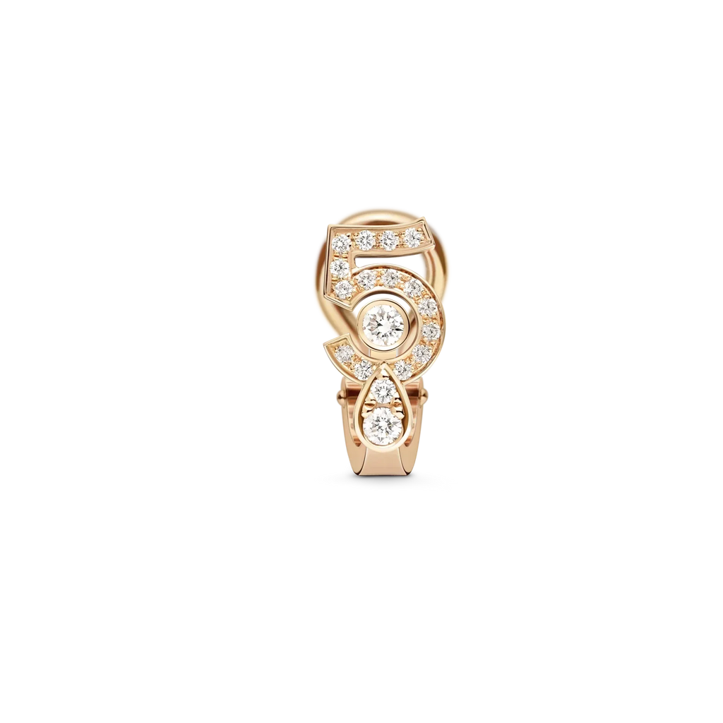 Chanel No5 Cubic Zirconia Stud Earrings