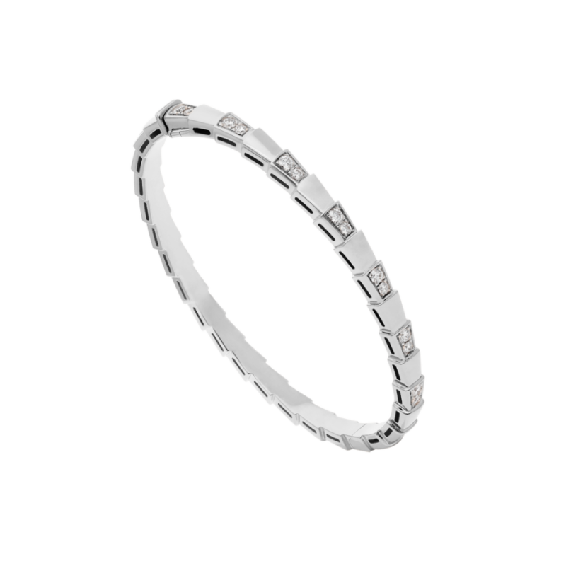 Bvlgari Serpenti Bracelet Silver Cubic Zirconia