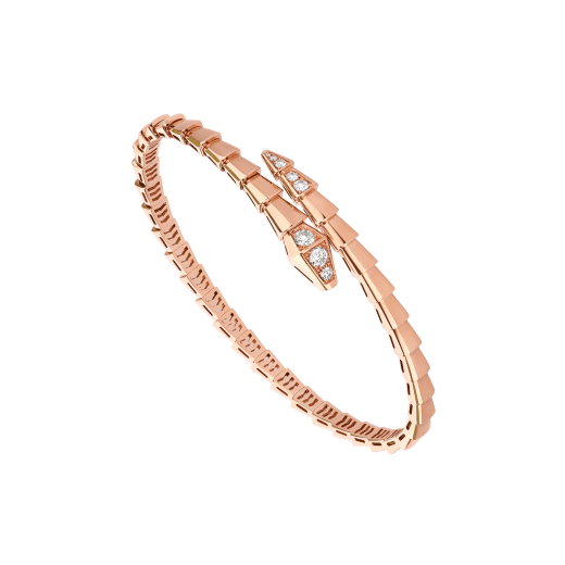 Bvlgari Serpenti Bracelet Cubic Zirconia Pink Gold