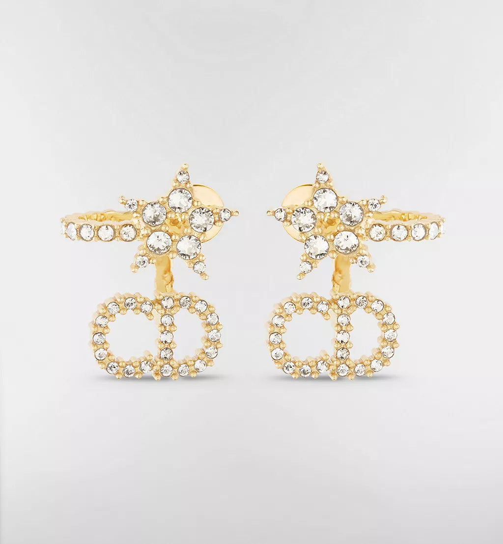 Dior Clair D Lune Gold with White Crystals