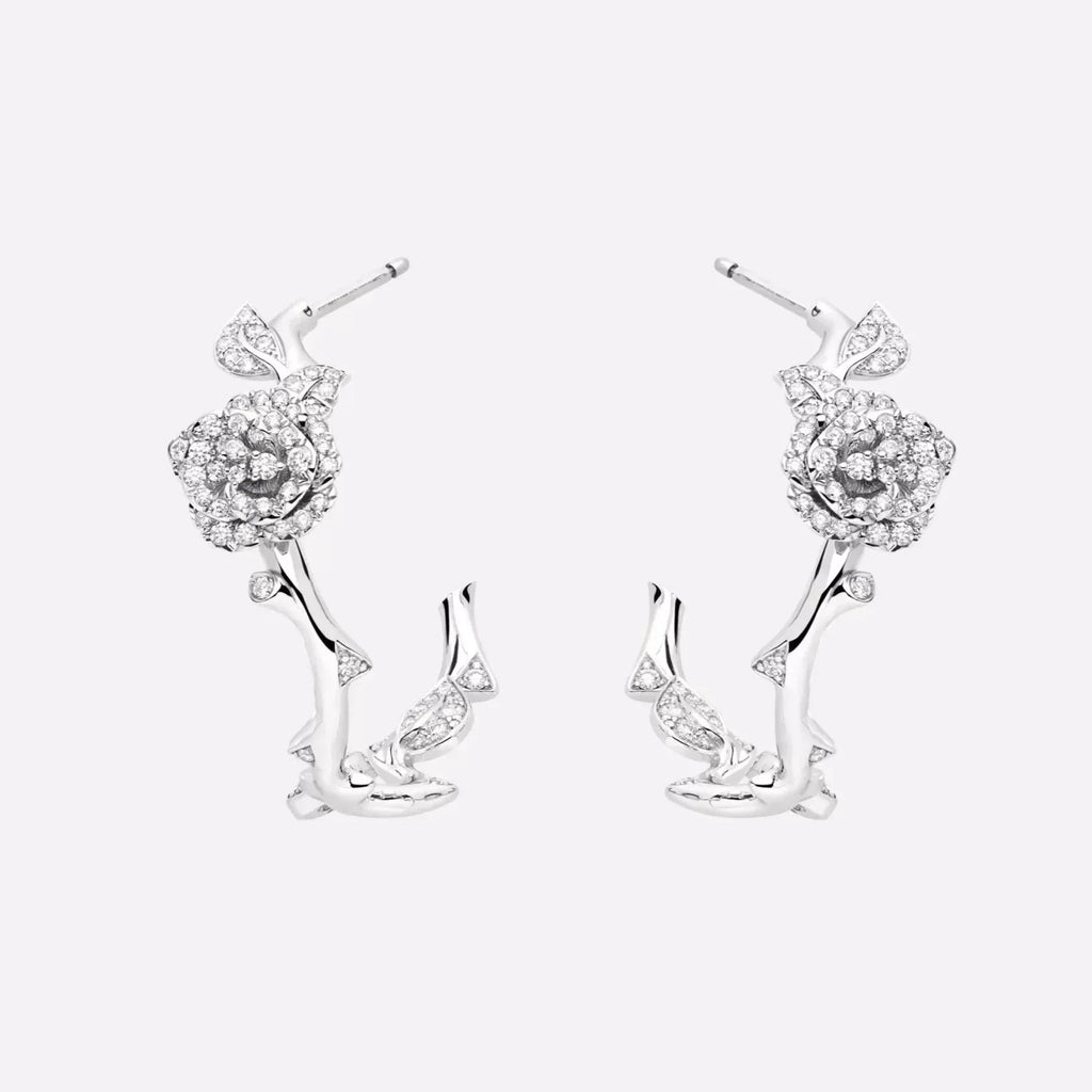 Dior Rose Bagatelle Cubic Zirconia Earrings