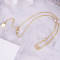 Dior CD Necklace Pendant Gold Diamond 4 Pearl