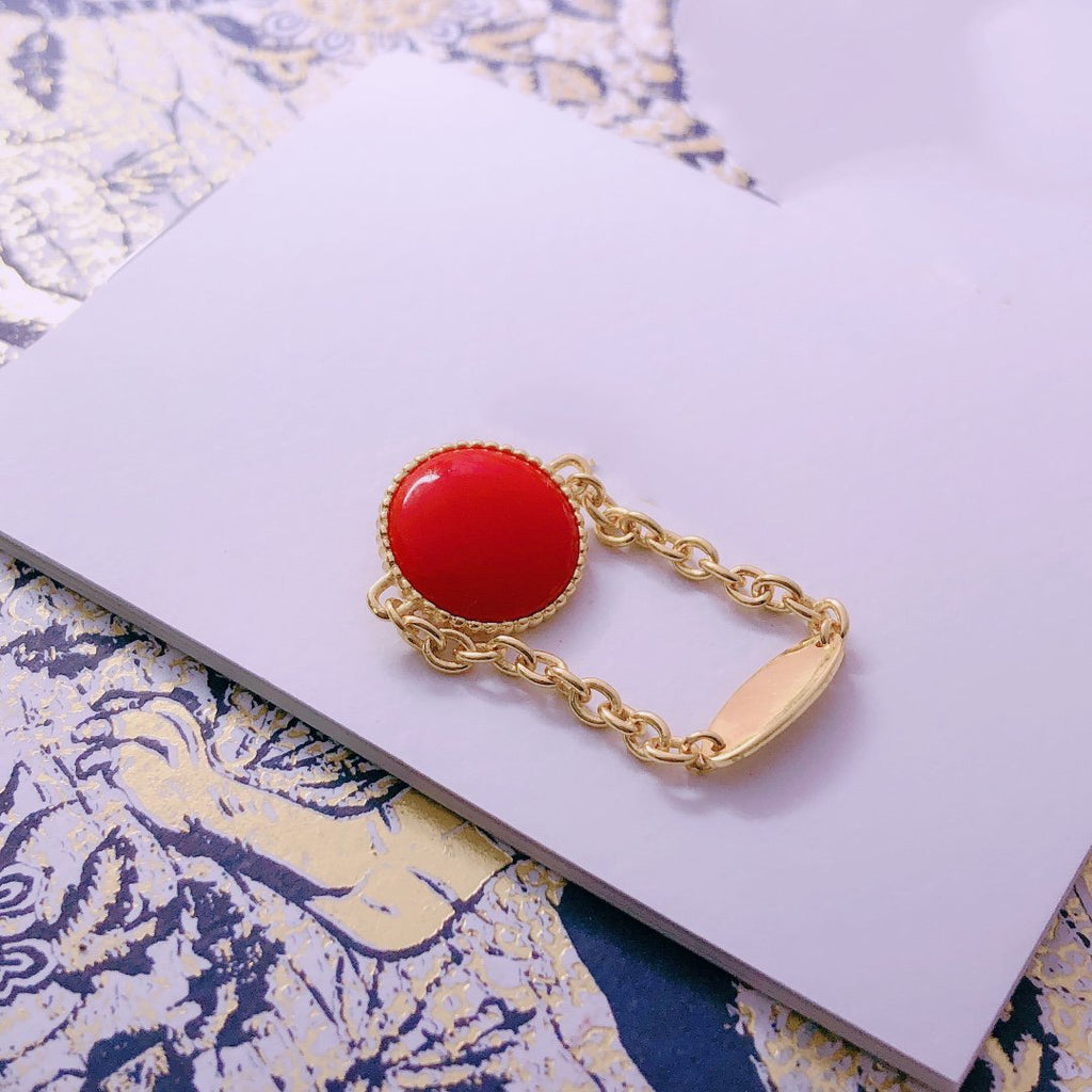 Dior Star Red Cubic Zirconia Ring