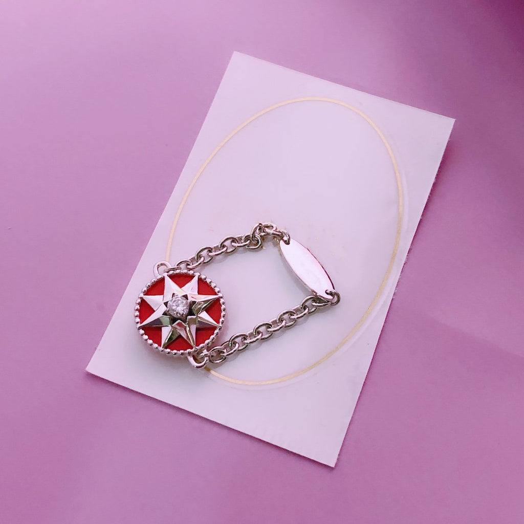 Dior Star Red Cubic Zirconia Ring