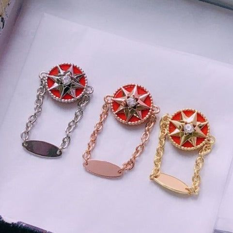 Dior Star Red Cubic Zirconia Ring