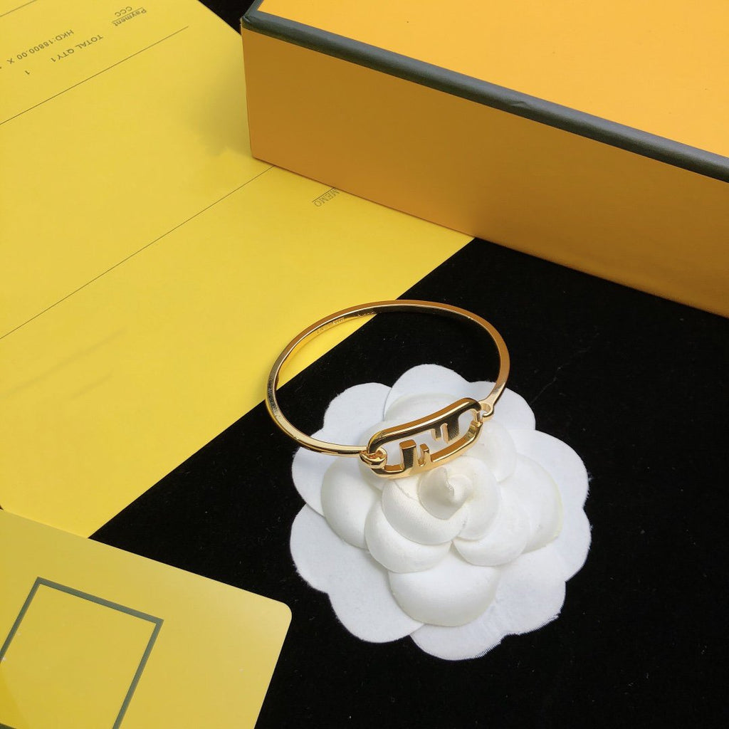 Fendi O'Lock Gold Bracelet