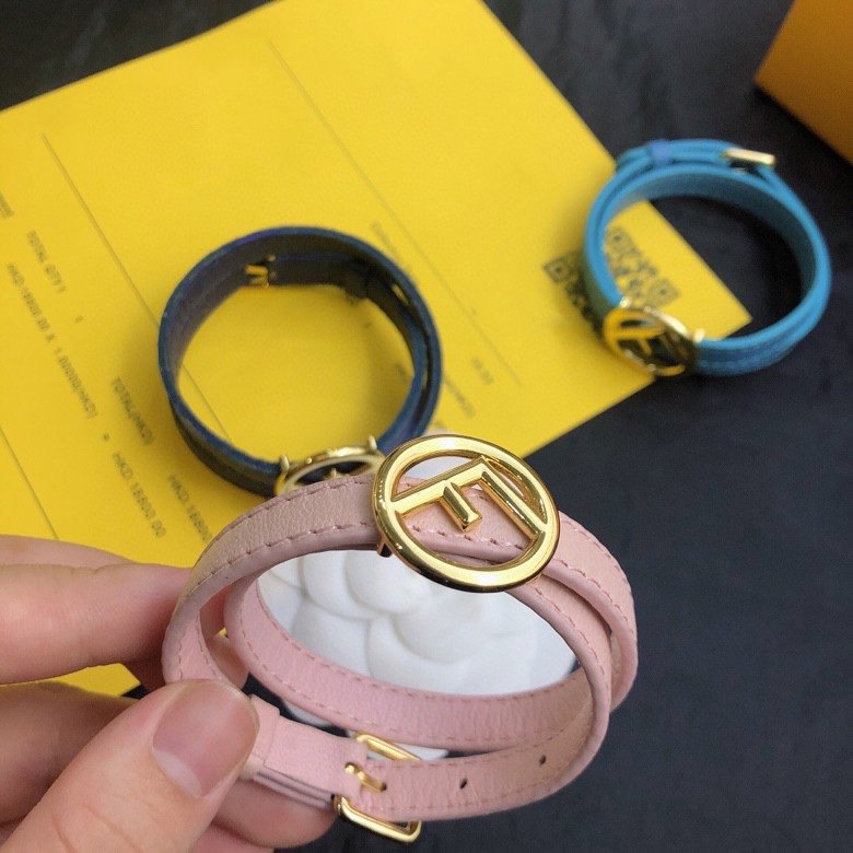 Fendi F Gold Bracelet