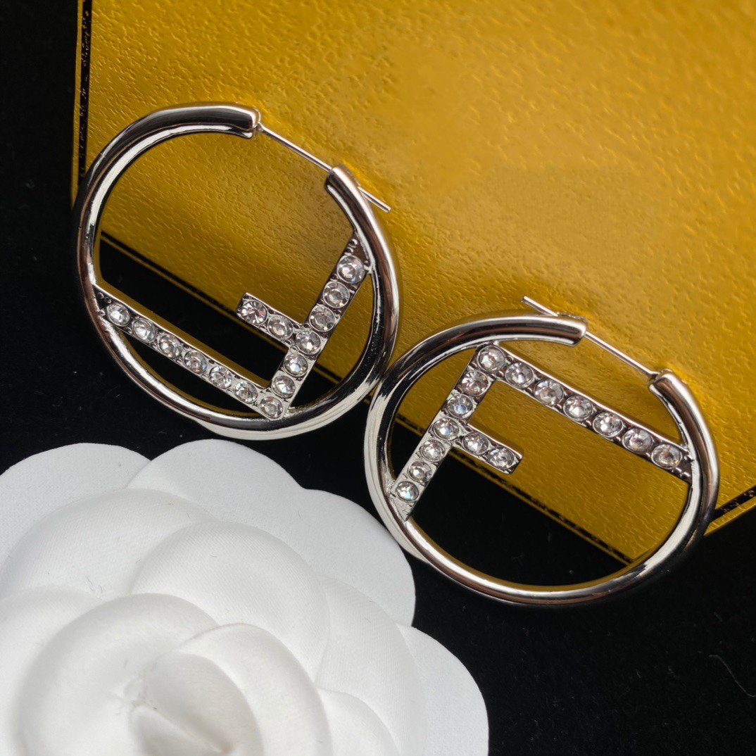 Fendi F Earrings Diamond