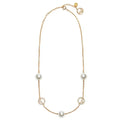Fendi F Pearl Diamond Necklace