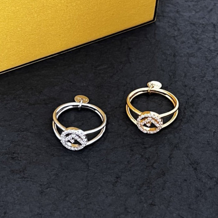 Fendi FF Diamond Ring