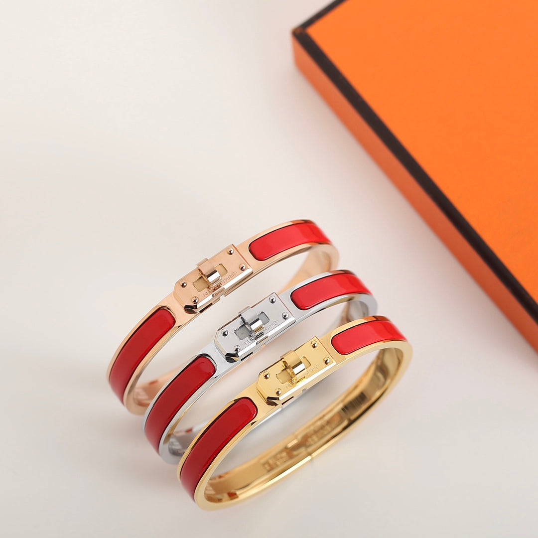 Hermes HM Kelly Red Bracelet