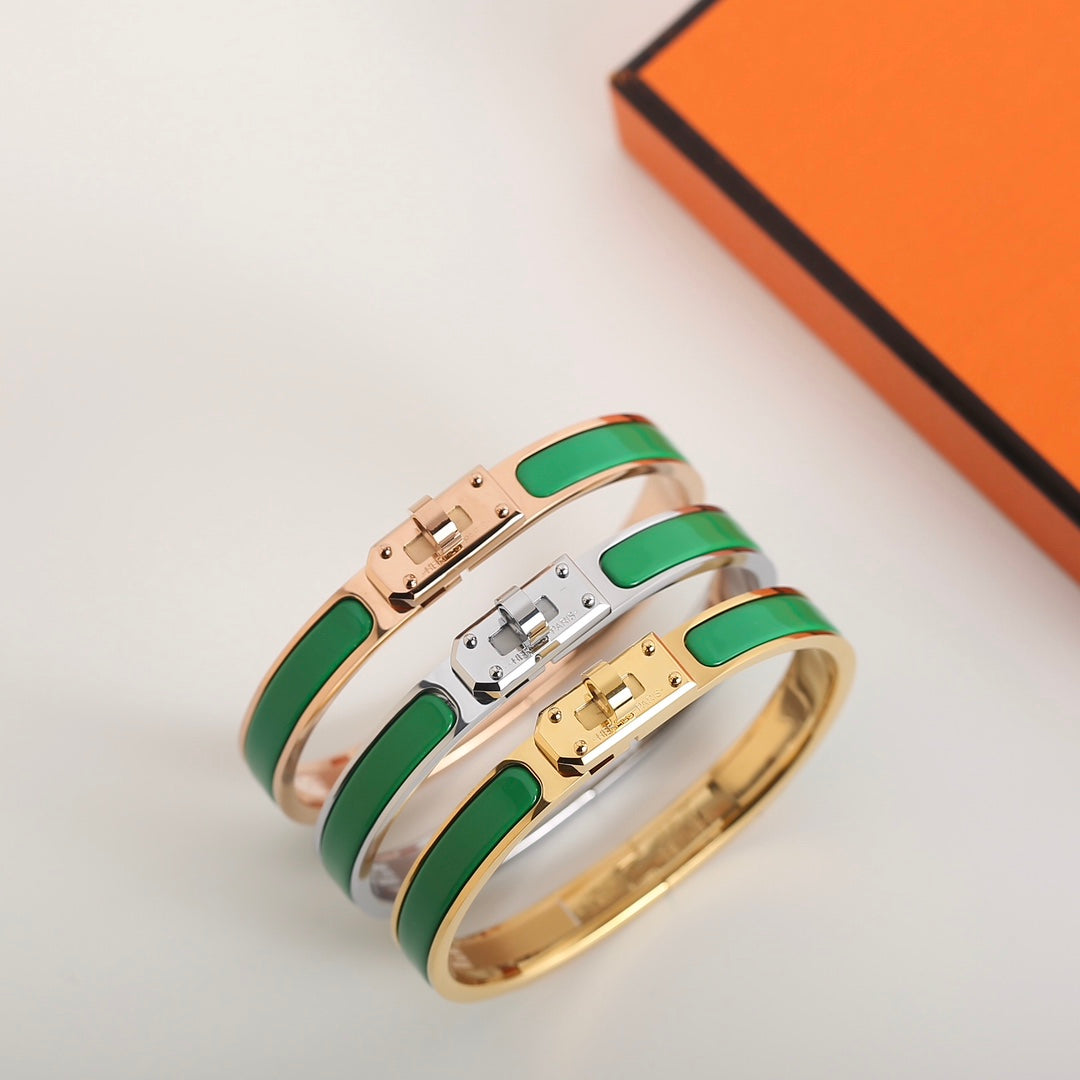 Hermes HM Kelly Green Bracelet