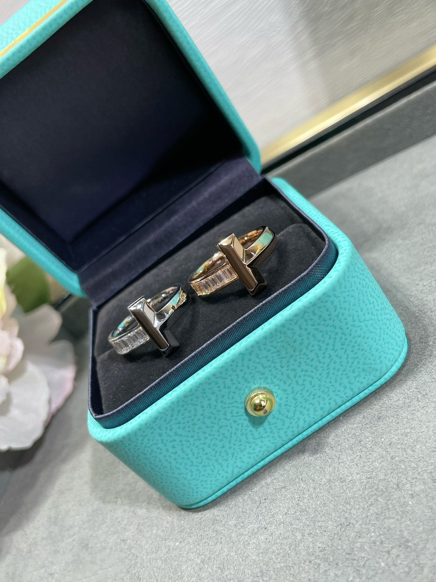 Tiffany T1 Wide 4.5MM Cubic Zirconia Ring