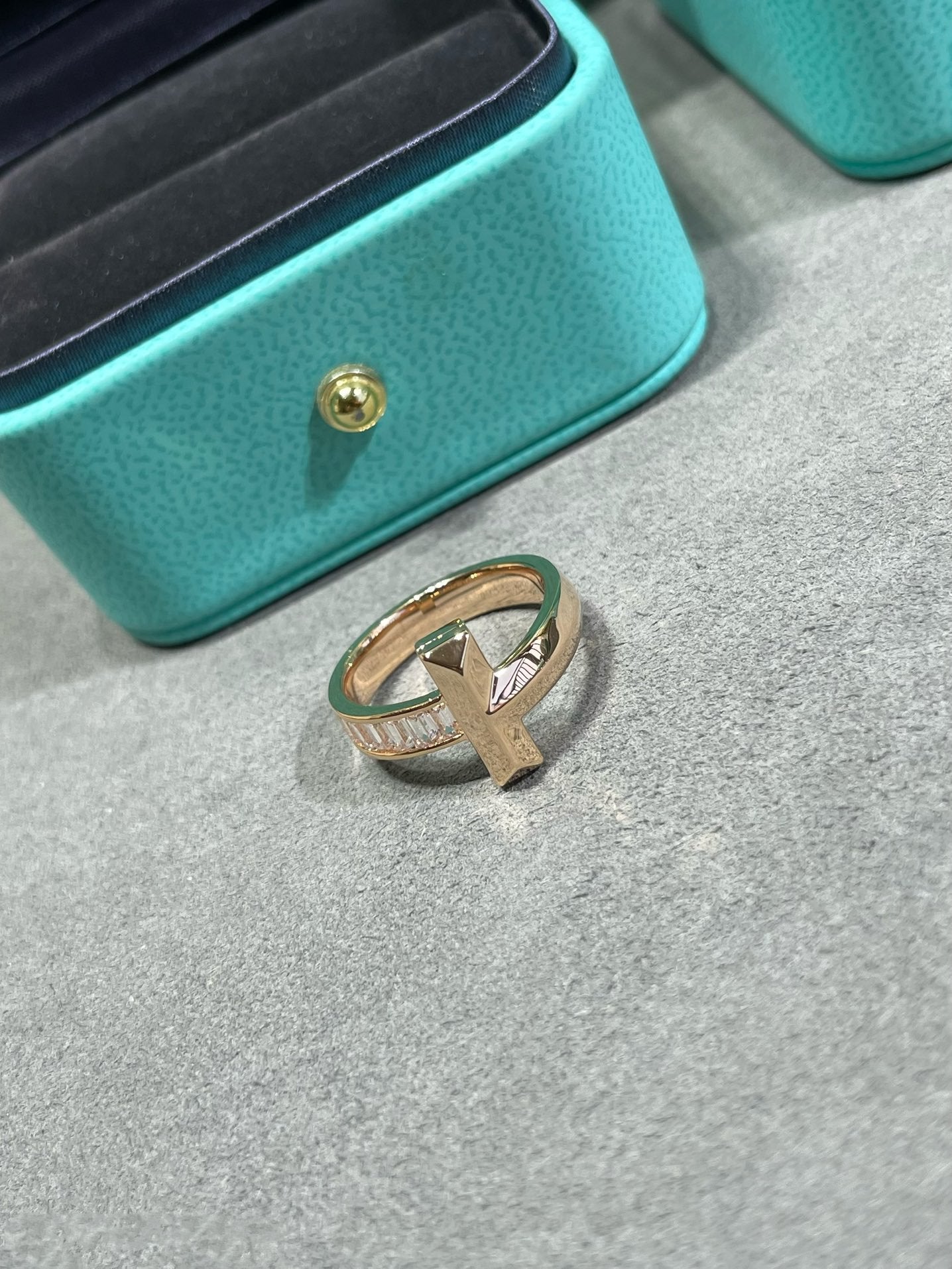 Tiffany T1 Wide 4.5MM Cubic Zirconia Ring