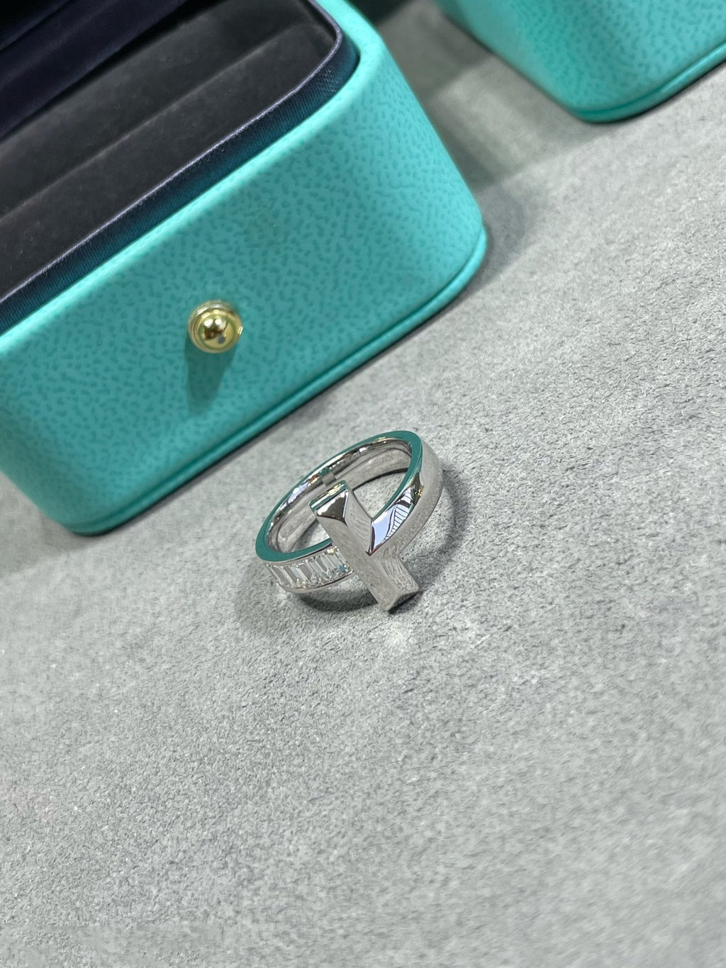 Tiffany T1 Wide 4.5MM Cubic Zirconia Ring