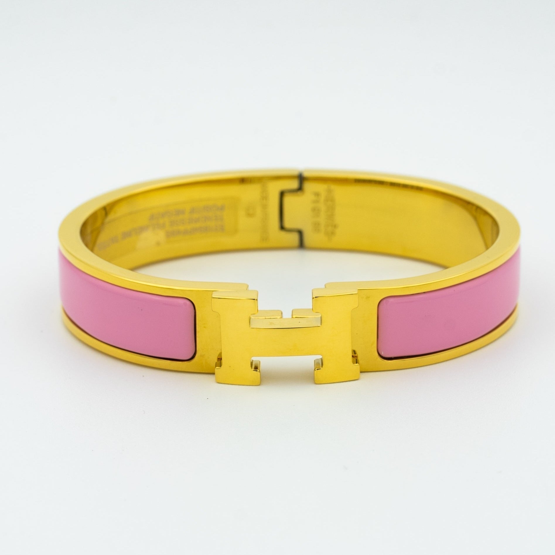 Hermes H Pink Bracelet