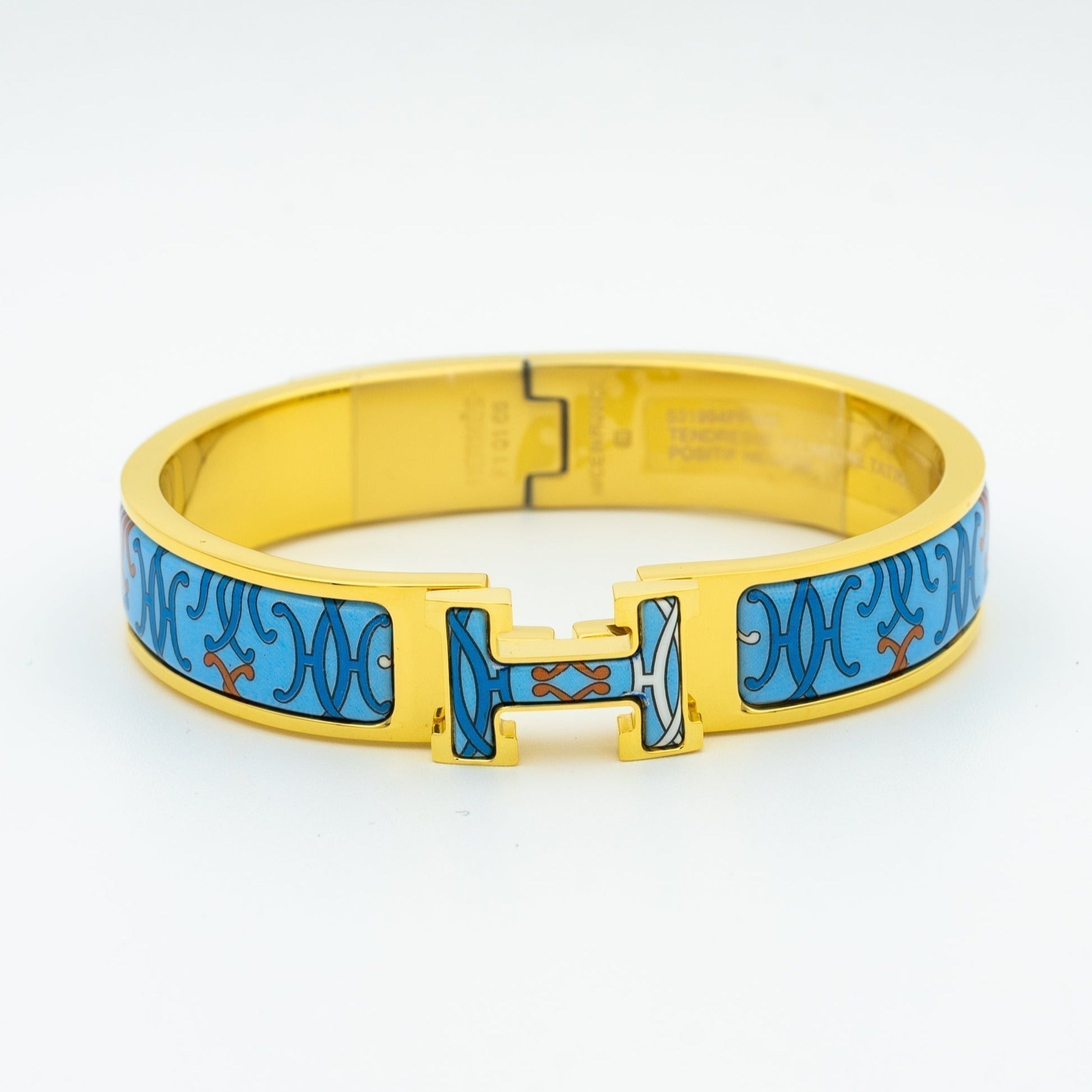 Hermes H Bracelet Blue Multicolor