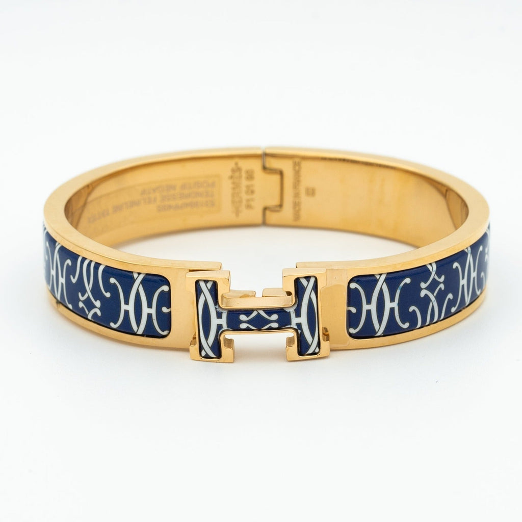 Hermes H Bracelet Black Multicolor