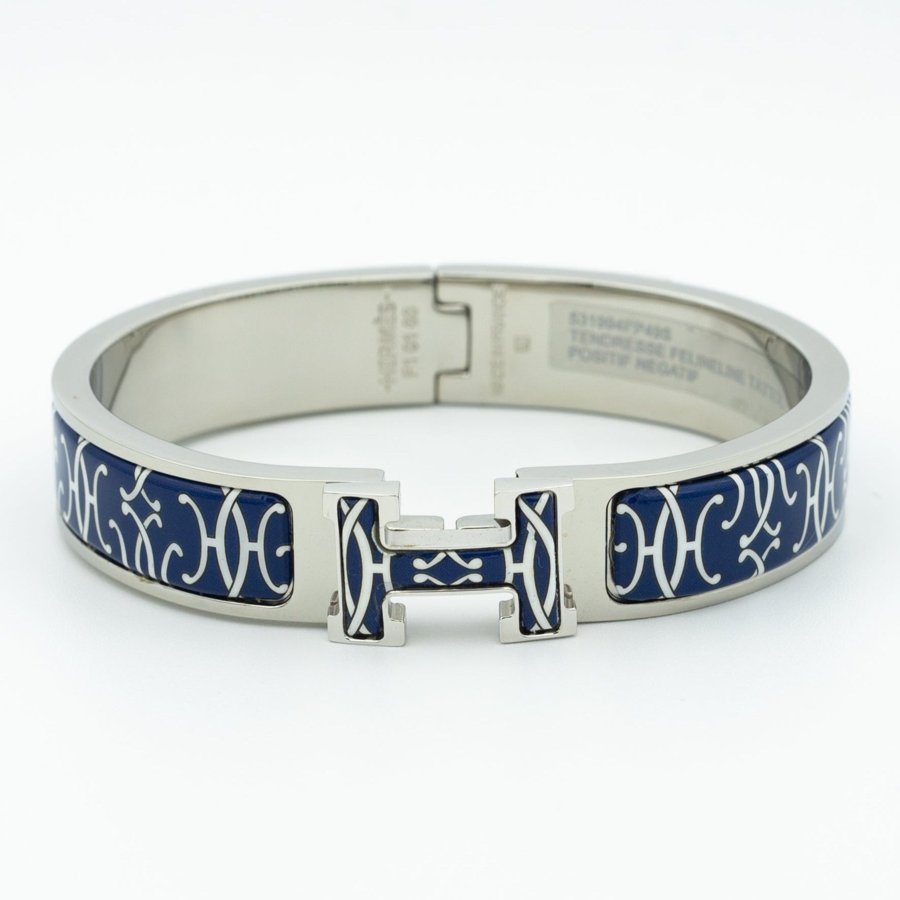 Hermes H Bracelet Black Multicolor
