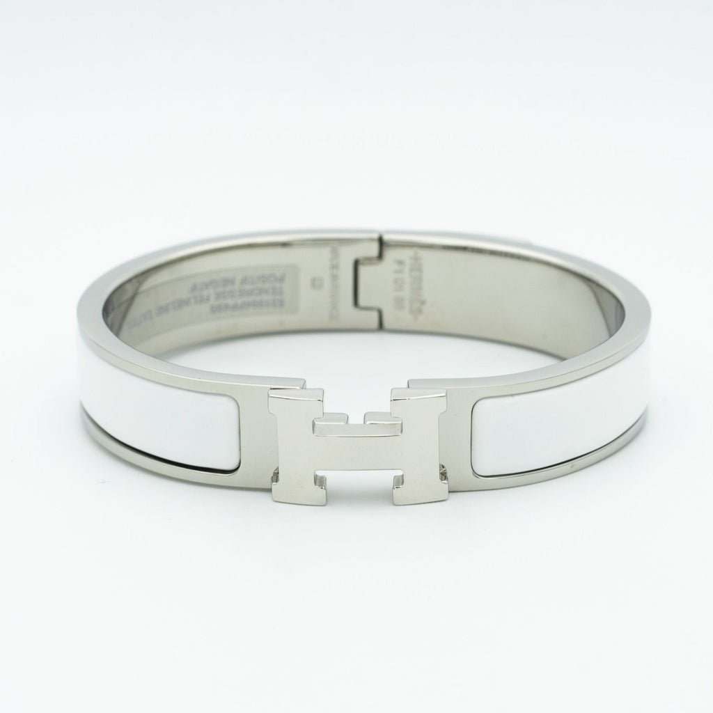 Hermes H White Bracelet