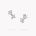 Graff Tilda Box Classic Silver Diamond Stud Earrings