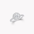 Graff Gra Band Silver Cubic Zirconia Paved Ring