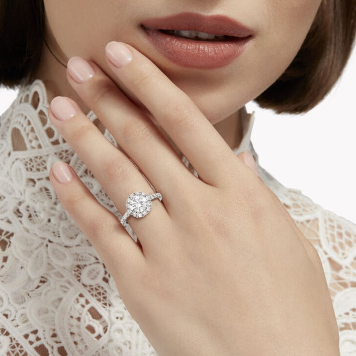 Graff Gra Band Silver Cubic Zirconia Paved Ring