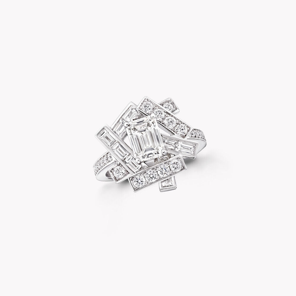 Graff Threads Silver Cubic Zirconia Ring