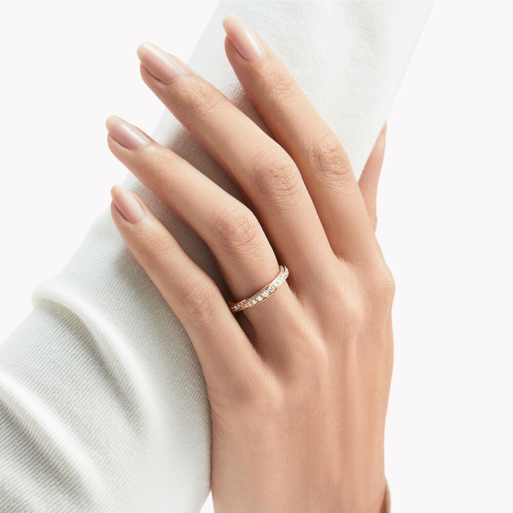 Graff Spiral Paved Cubic Zirconia Band Ring