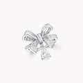 Graff Tildas Bow Baguette Cut Silver Cubic Zirconia Drop Ring