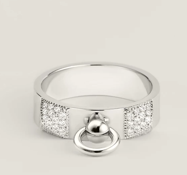 Hermes HM Ring Diamond Bracelet