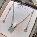 Bvlgari Zero 1 Cubic Zirconia Ceramic Necklace
