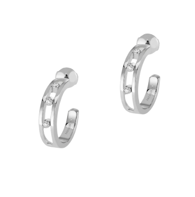Messika Creoles Move Classique Cubic Zirconia Earrings