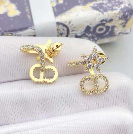 Dior Clair D Lune Gold with White Crystals
