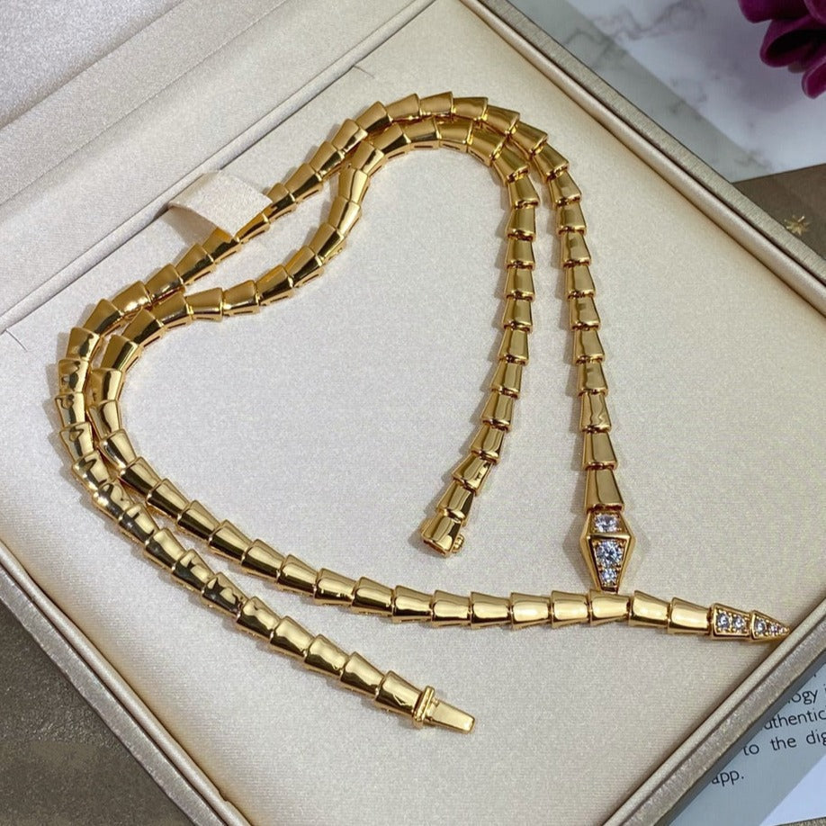 Bvlgari Serpenti Cubic Zirconia Necklace