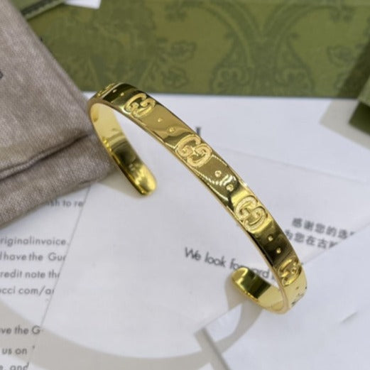 Gucci GG Open Gold Bracelet