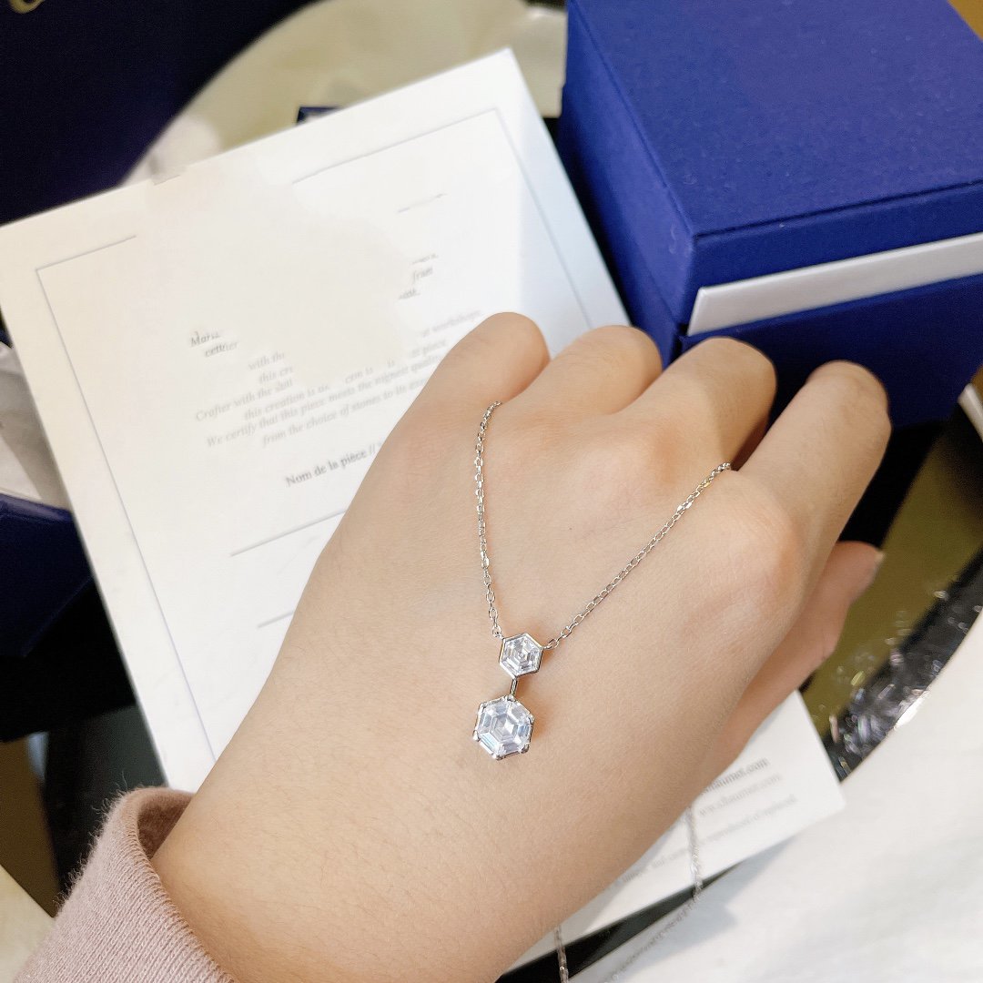 Chaumet Josephine Silver Cubic Zirconia Necklace - Style 2
