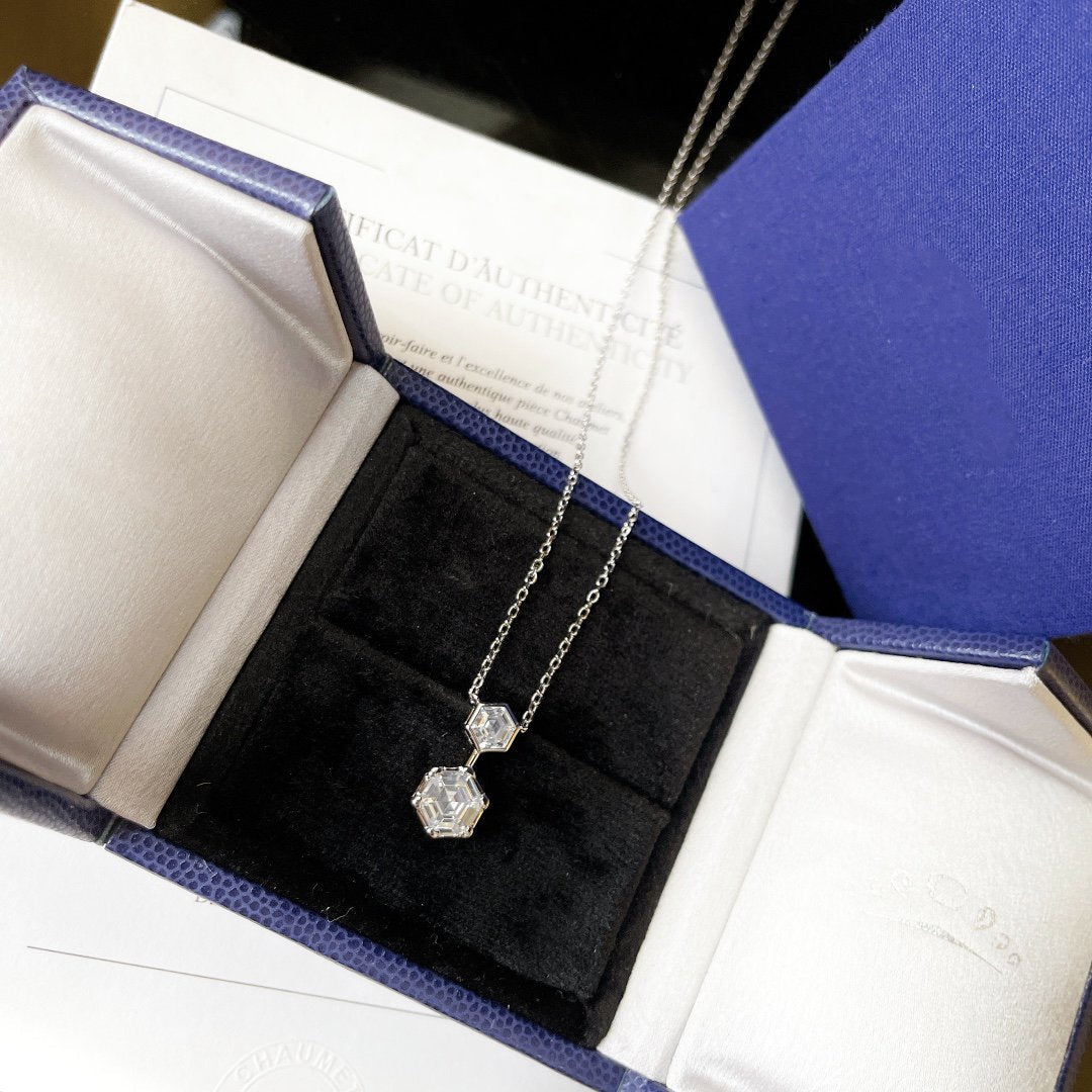 Chaumet Josephine Silver Cubic Zirconia Necklace - Style 2