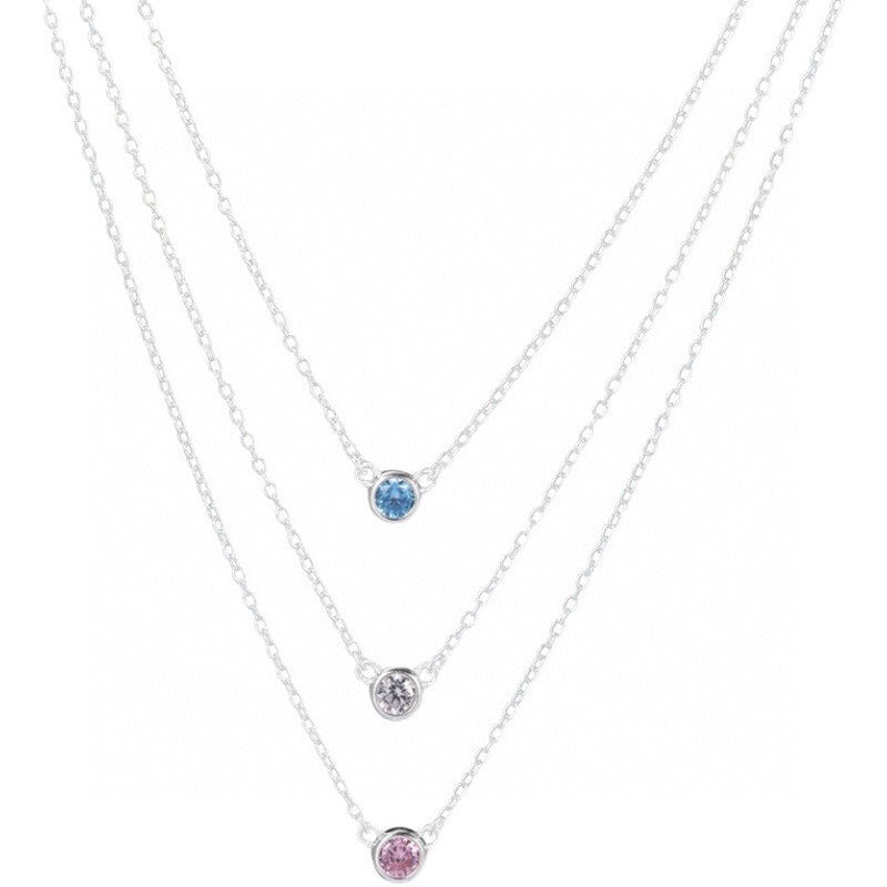 Tiffany Elsa Peretti Series Single Cubic Zirconia Simple Necklace