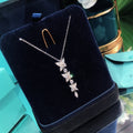 Tiffany Mixed Cluster Cubic Zirconia Drop Pendant